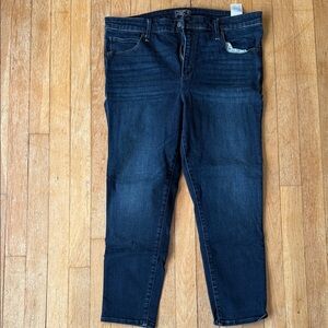 Abercrombie & Fitch Deep Indigo Ankle Jeans